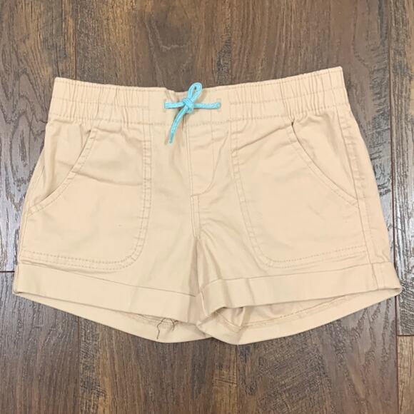 Old Navy Khaki Drawstring Pull-up Shorts - Picture 1 of 5